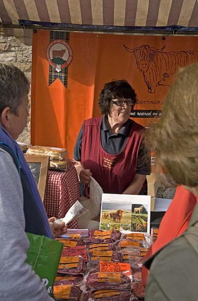 Pie stall at the farmers' market